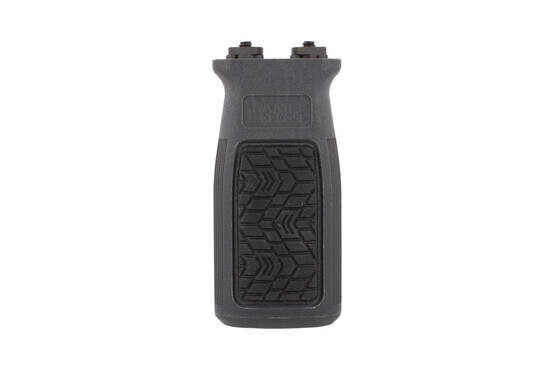 Daniel Defense vertical foregrip in their Tornado Grey fits M-LOK handguards and features rubberized textured sides